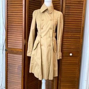 Armani Exchange peplum style trench coat